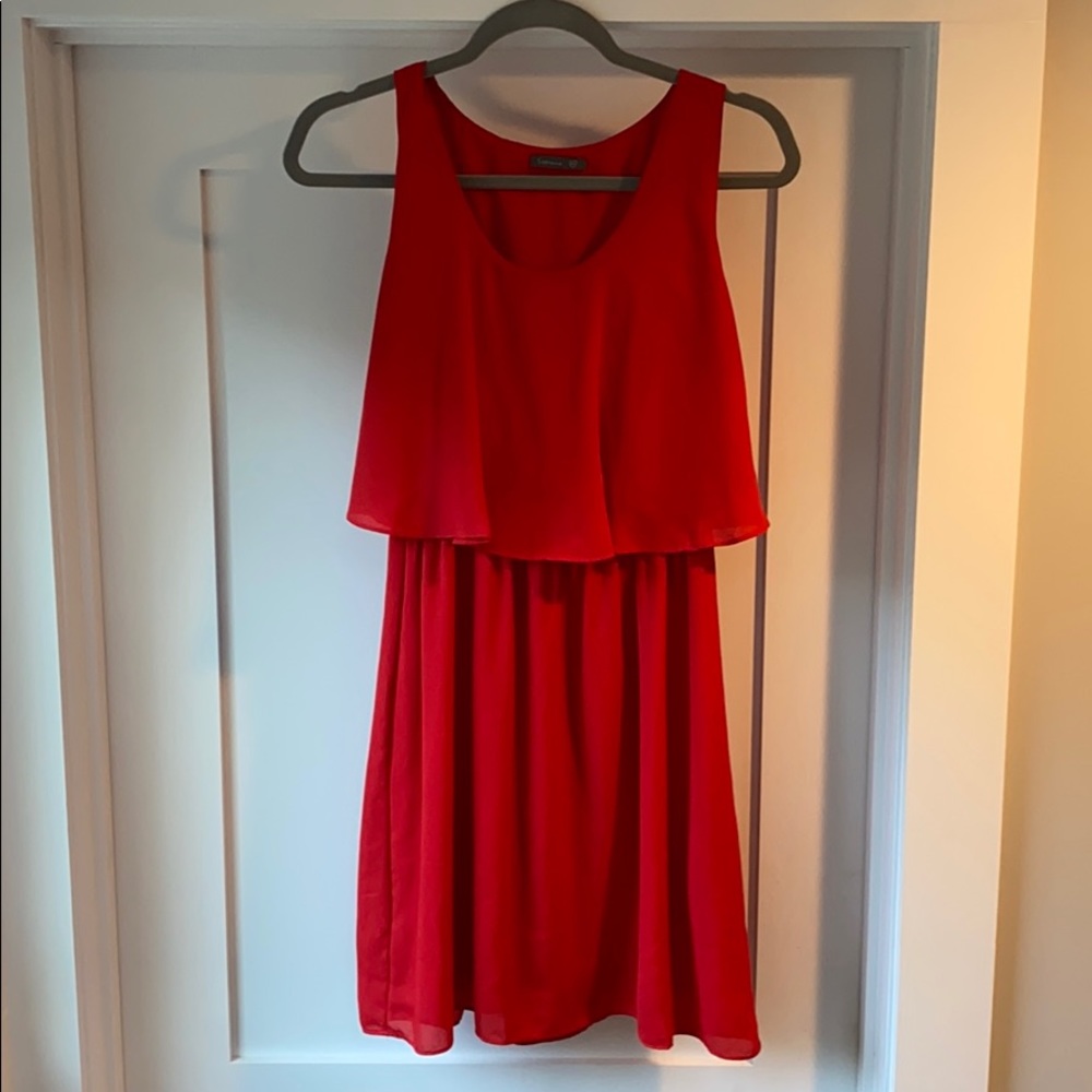 Candy apple red short dress